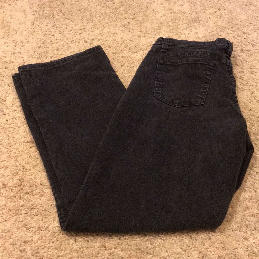 Lee’s Thrifted Dark Grey Women’s Jeans Size 8